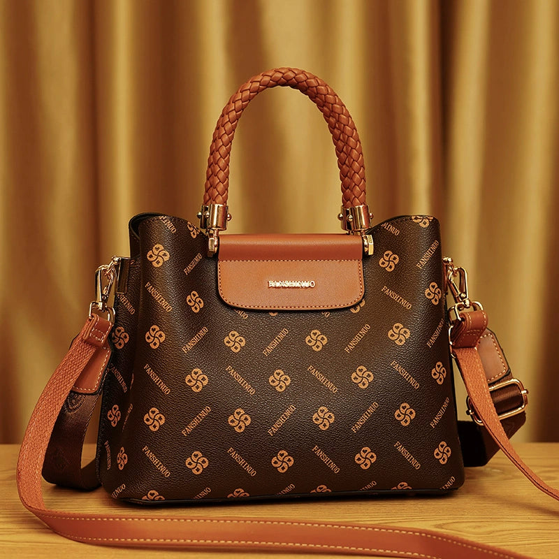 MB50381 အမျိုးသမီးများ Mom Tote Temperament လက်ကိုင်အိတ် ကြီးမားသော စွမ်းရည်ရှိသော ပခုံး Crossbody Bag