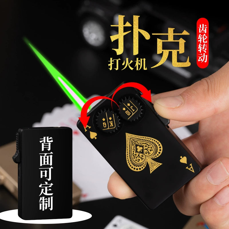 TG00072 Cross Border Gear Rotary Poker Lighter