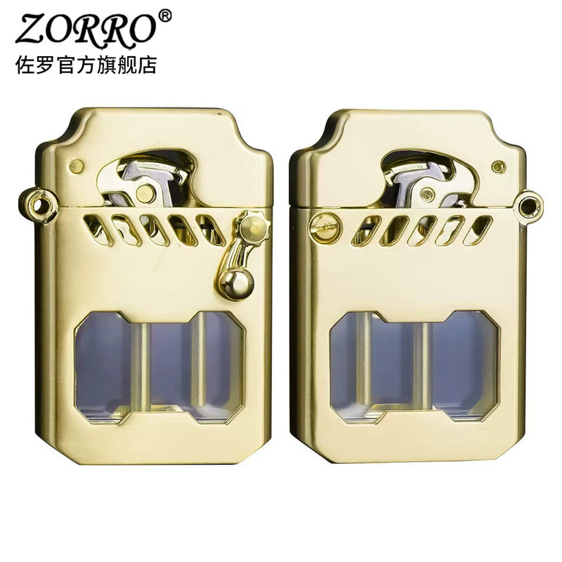 TG00480 orro zorro ဆိုက်ဘာ mecha ဖောက်ထွင်းမြင်ရသောအကန့် တစ်ပိုင်း အော်တို ရေနံဆီ မီးခြစ်